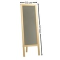 Oglinda de podea Cheval A41, Neostill, 55 x 3.2 x 170 cm, lemn masiv, walnut