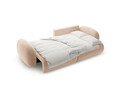 Coltar extensibil reversibil 4 locuri, Tonale, Cosmopolitan Design, 262x149x88 cm, catifea, bej migdala