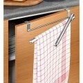 Suport usa pentru prosoape Wenko, 4 x 6 cm, inox, argintiu