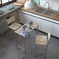 Set masa si scaune de bar 3 piese Inge Light, Versa, 89 x 45 x 87 cm, MDF