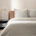 Lenjerie de pat King Size, Cherish, Homla, 3 piese, 200x220 cm, bumbac, alb/albastru