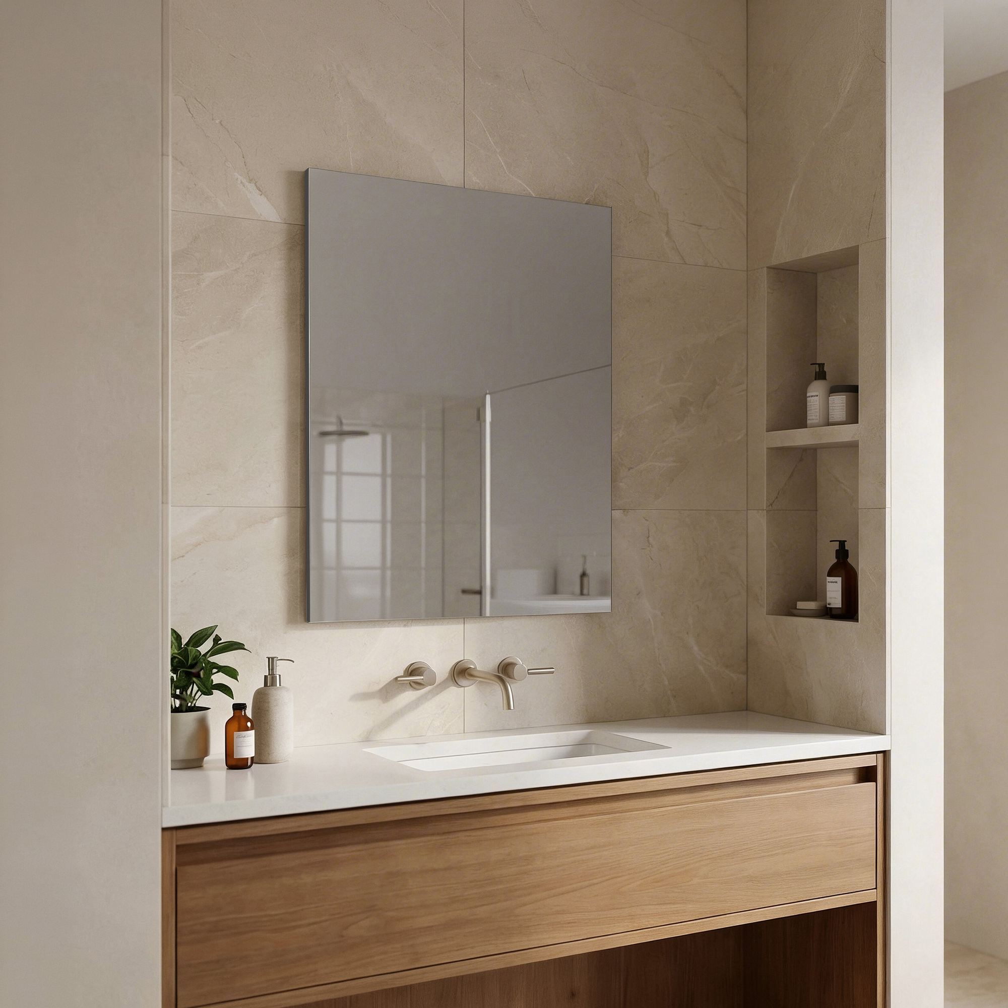 Oglinda decorativa, Hanah Home, Purus 65, Transparent