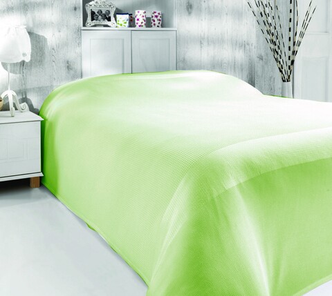 Cuvertura de pat Pike, Nazenin Home, 200x240 cm, bambus, verde