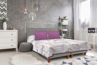 210x220 cm, Mov/Multicolor