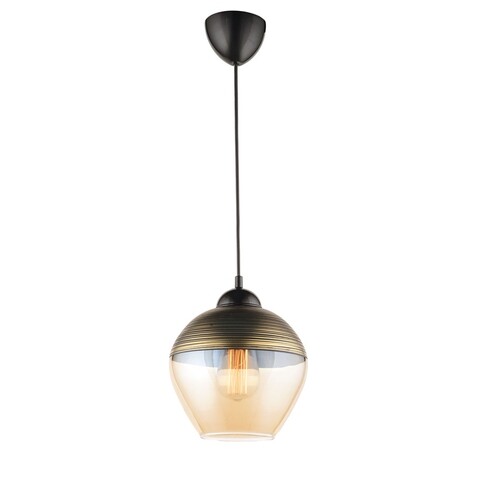 Lustra yok, 62257, squid lighting, 22x22x60 cm, 60w, negru/auriu