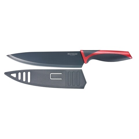 Cutitul bucatarului cu protectie, Westmark, 20 cm, inox mezoni.ro