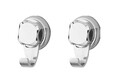 Set 2 carlige pentru bucatarie Bestlock Compactor,  crom/ABS/plastic (TPU), argintiu