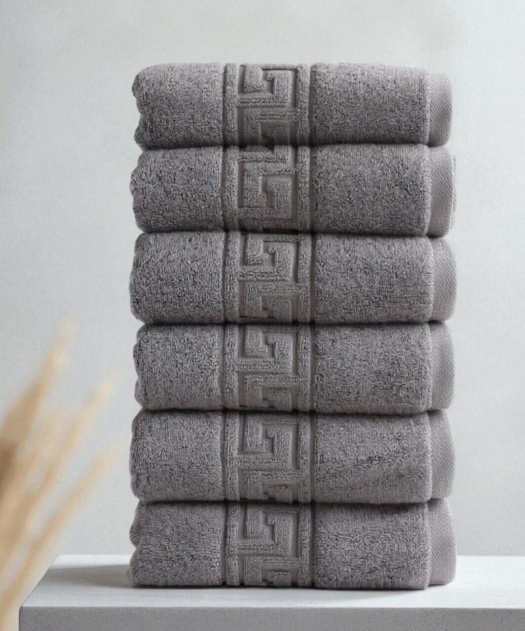 Set prosoape L'essentiel Maison Greek Bumbac Antracit