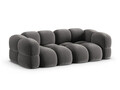 Canapea 4 locuri, Loretto, Cosmopolitan Design, 250x100x68 cm, catifea, gri