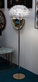 Lampadar Feathers Slim, Mauro Ferretti, 1 x E27, 40W, 43x170 cm, fier, gri/auriu