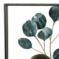 Decoratiune de perete Floral, Creaciones Meng, 50.2x90.8 cm, metal
