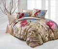 Lenjerie de pat dubla, 3 piese, The Club Cotton, Rubi, bumbac ranforce, 145 TC, multicolor
