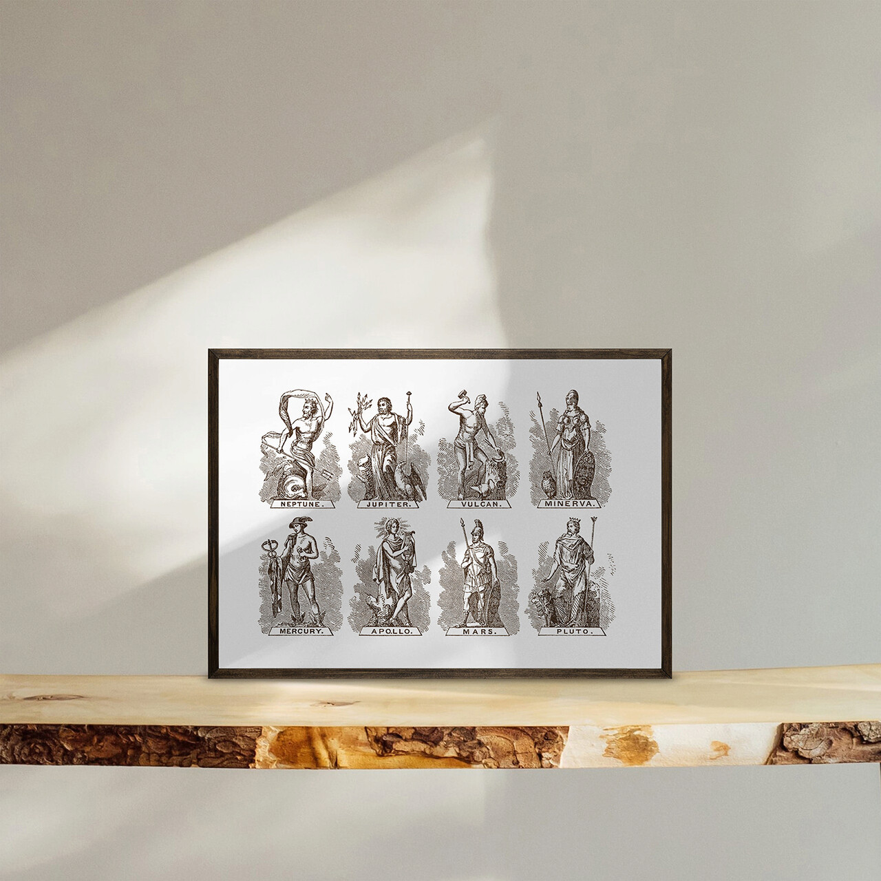 Tablou decorativ TD139 Lemn Desenat manual Natural