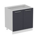 Dulap pentru bucatarie, Hanah Home, Minar, 80x87x58 cm, Alb / Antracit