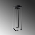 Ghiveci, GED-020, 28x80x28 cm, Metal, Negru
