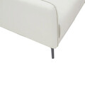 Canapea 3 locuri Nemy, Pakoworld, 178x80x75 cm, piele ecologica/metal, gri