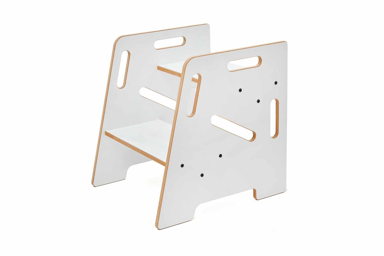 Scaun pentru copii, Hanah Home, Step Stool, 34x39x39 cm, Alb - view 7