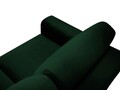Coltar extensibil reversibil 4 locuri, Moghan, Micadoni Home, GL, 241x145x88 cm, catifea, verde bottle
