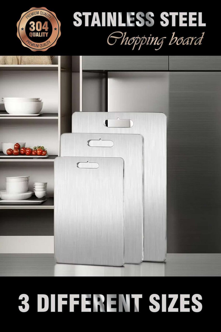 Set de tocătoare Hermia 346GST1104 Curățare ușoară Argintiu