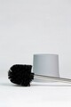 Perie pentru toaleta, Wenko, Basic Grey, 14 x 38 cm, plastic, gri