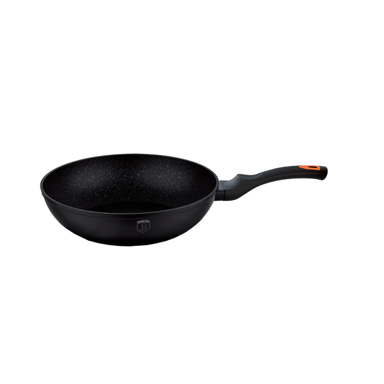 Tigaie Wok Berlinger Haus, Granit Diamond , 28 cm, 3.2 L, aluminiu forjat, negru - imagine 2