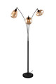 Lampadar Lumina, TRIO, 31x71x200 cm, 10W, 3x E14, metal, negru mat