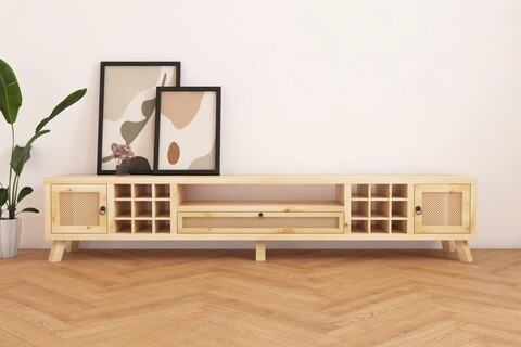 Comoda tv, dekzy, collection 230, 230x45x35 cm, natural