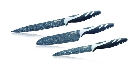 Set 3 cutite, granite, banquet, inox/plastic