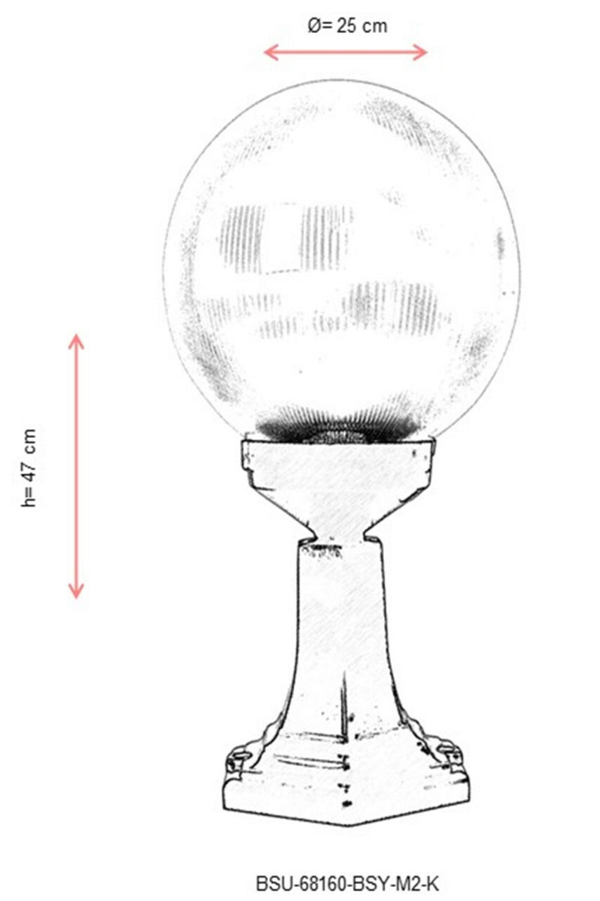 Lampa de exterior, Avonni, 685AVN1146, Plastic ABS, Negru