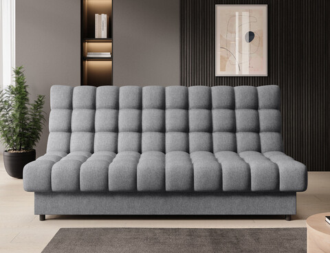 Canapea extensibila 3 locuri ELTAP, Clareta, 197x95x96 cm, lemn/poliester, gri inchis