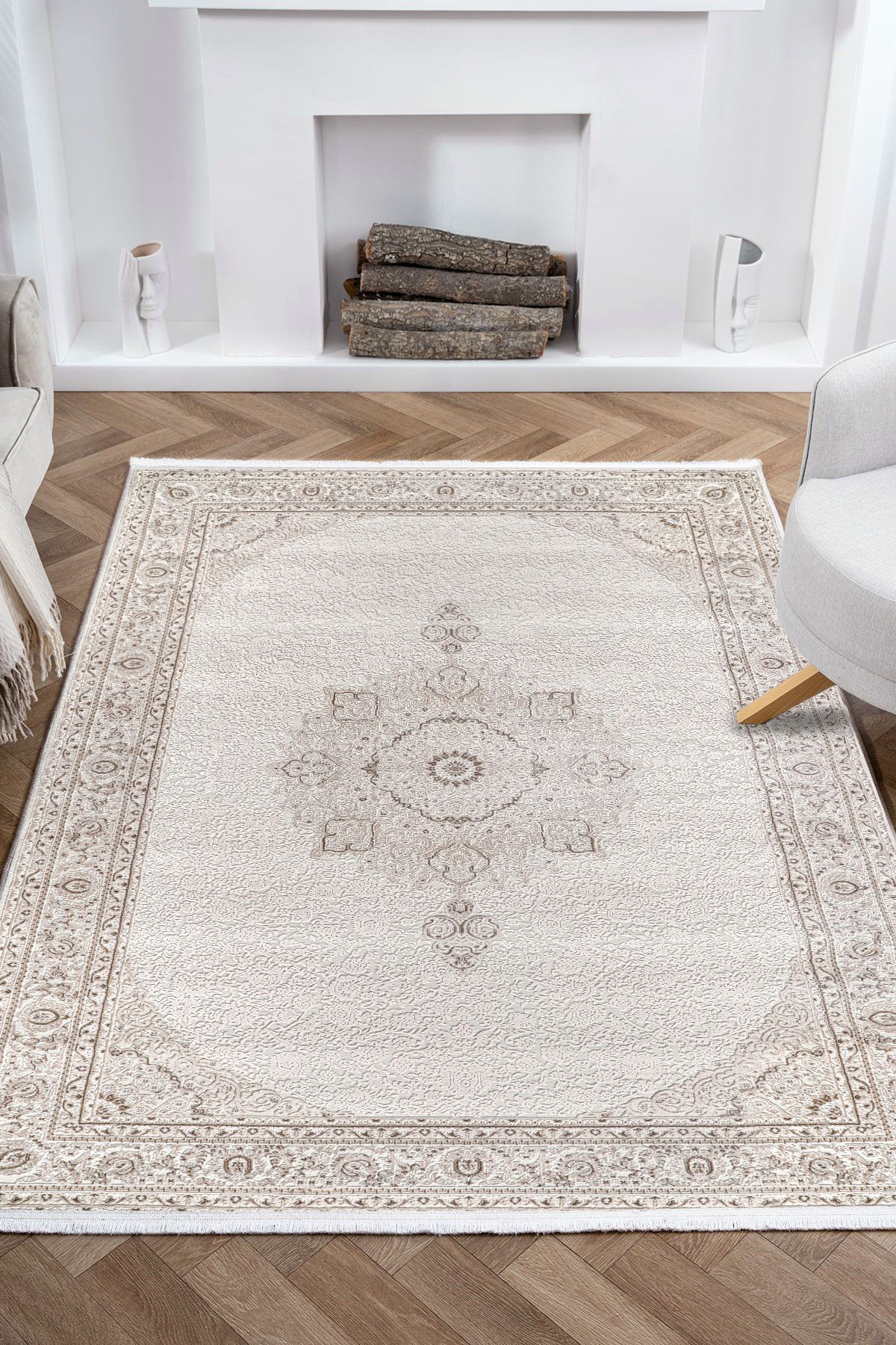 Covor, Nazende Nz006, 160x230 cm, 60% POLIPROPILENĂ/40% POLIESTER, Bej