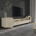 Comoda TV, Inarch, Imaj, Travertin / Auriu