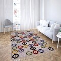 Covor, LasMonte Jüt 3038, 80x150 cm, 80% iuta/20% acril, Multicolor