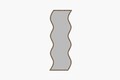 Oglinda decorativa, Siam, Safi, 40x120x2.2 cm, MDF , Alb/Maro