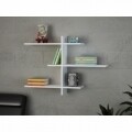 Raft pentru perete, Wooden Art, Amentes White, 116x73x22 cm