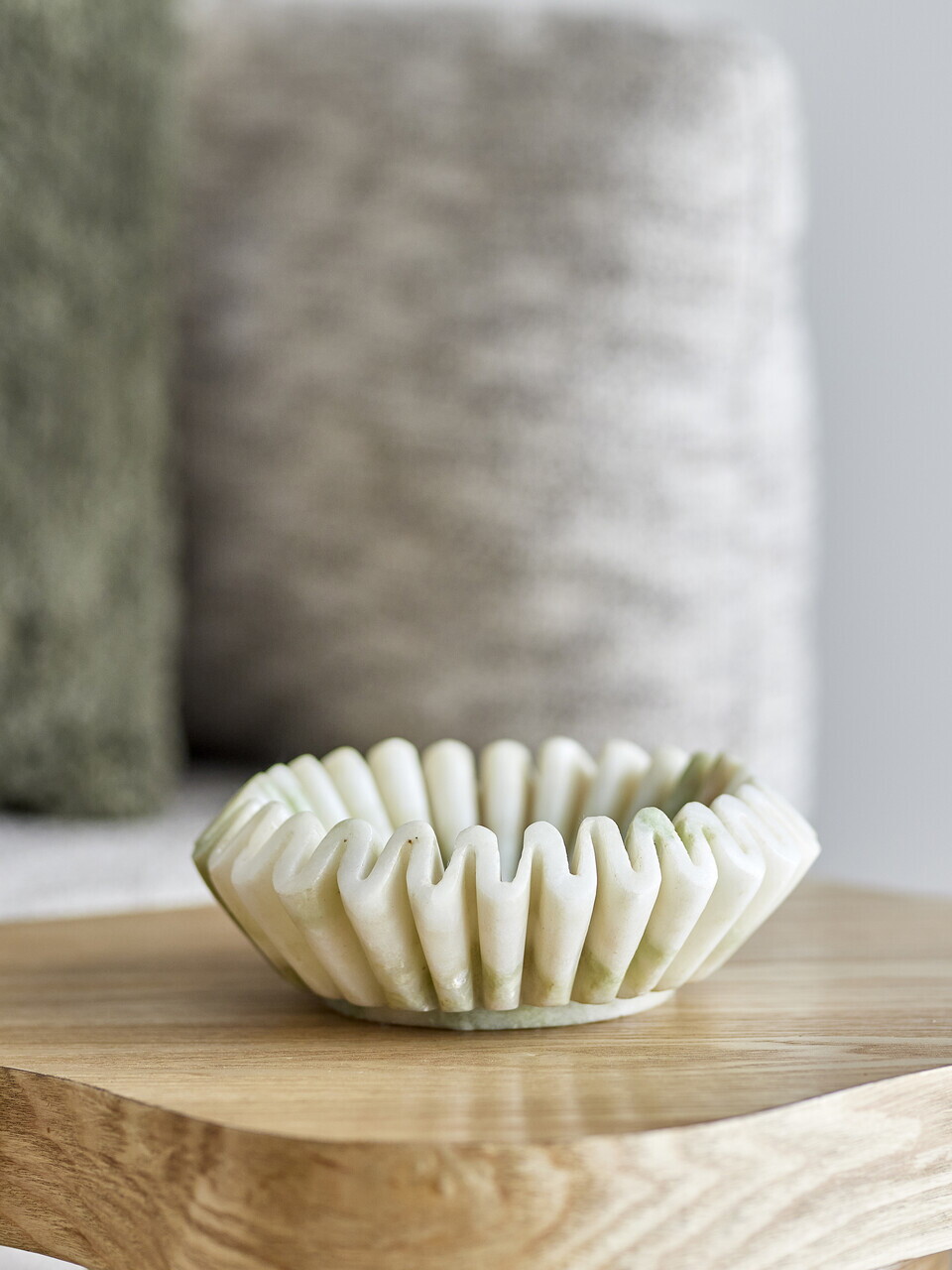 Bol decorativ, Bloomingville, Harmonia, 17.5x6 cm, 100 ml, marmura, verde - view 6