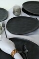 Set farfurii, Keramika, 275KRM2167, Ceramica , Nu absoarbe apa, Negru mat