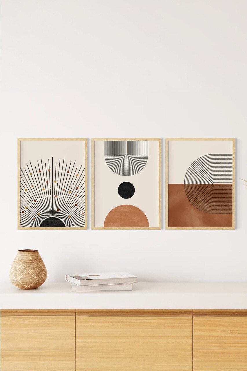 Set 3 tablouri decorative, 3Dartsohoset3, MDF, Multicolor - view 2
