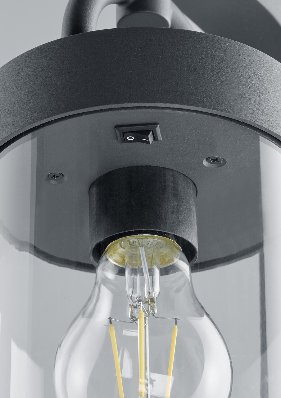 Lampadar de exterior Sambesi, TRIO, 23x21x100 cm, 28W, 1x E27, aluminiu, antracit