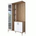 Cuier de perete, Rani, EA109, 120x198.6x37.5 cm, PAL, Nuc/Alb