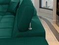 Coltar extensibil dreapta 4 locuri ELTAP, ERI-08, Eridano, 275x202x88 cm, lemn/poliester, verde inchis