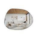 Oglinda decorativa, Siam, Liora, 55x75x2.2 cm, MDF , Transparent