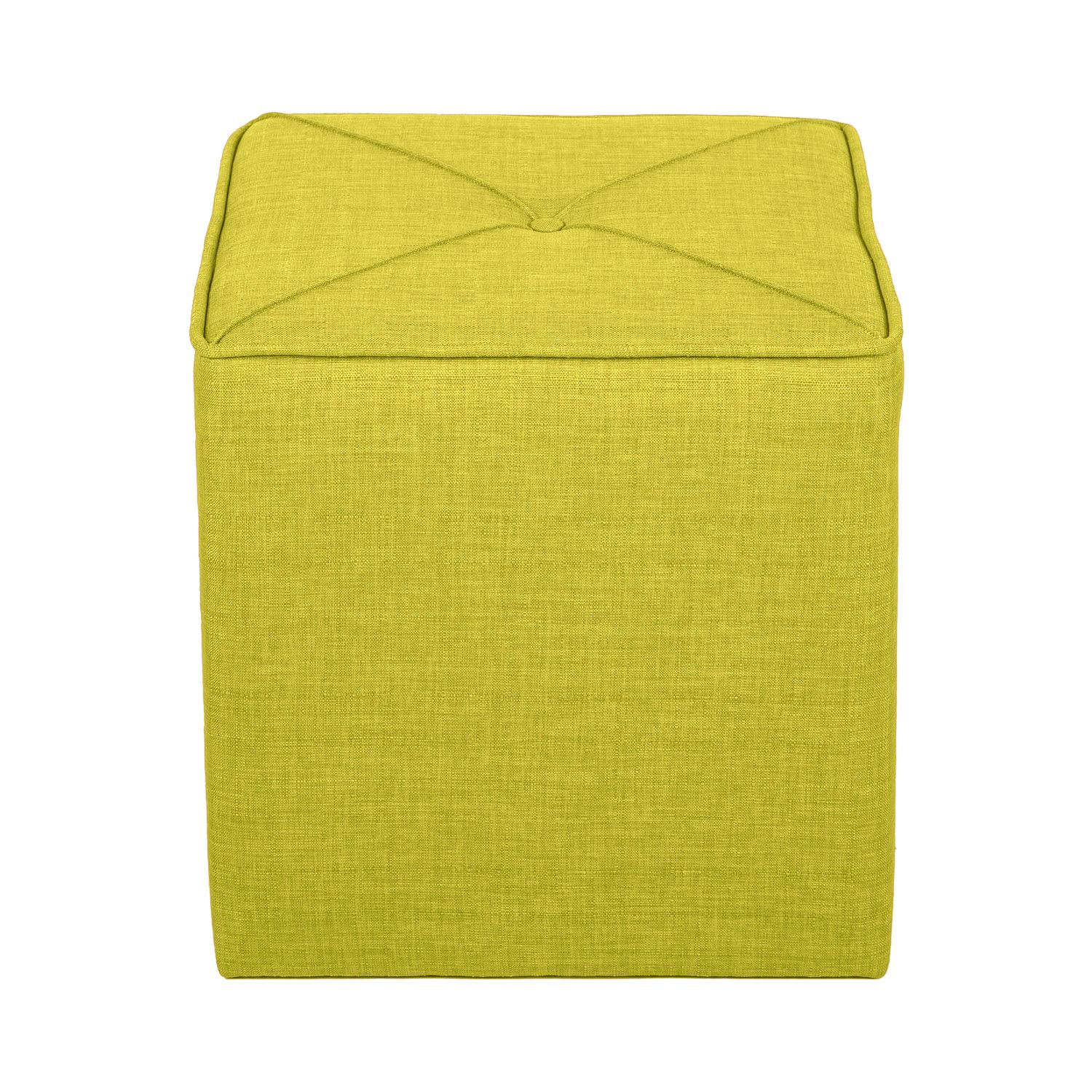 Taburet, Atelier del Sofa, 558ZEN1378, Frame: 100% SOLID FIR WOOD, Verde Fistic