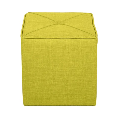 Taburet, Atelier del Sofa, 558ZEN1378, Frame: 100% SOLID FIR WOOD, Verde Fistic