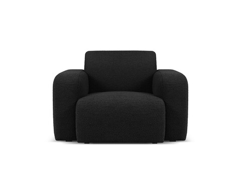 Fotoliu, Molino-101, Micadoni Home, 105x95x72 cm, tesatura boucle, negru