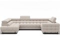 Coltar extensibil stanga 3 locuri ELTAP, LT-20BAF, Fectory, 346x205x93 cm, lemn/poliester, bej deschis