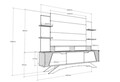 Comoda TV, Zena Home, Deparo, 180 x 29.5 x 148.6 cm, pal melaminat, nuc/alb