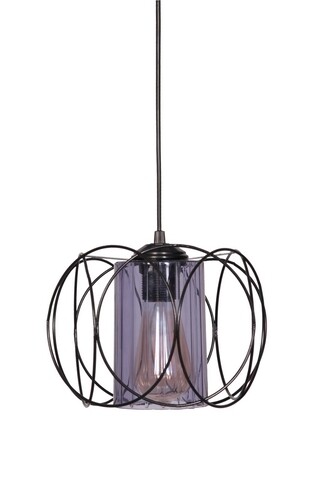 Lustra yok, 44455, squid lighting, 60x17x17 cm, 60w, negru, bleumarin