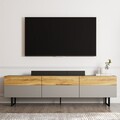 Comoda TV, Inarch, Sign, Gri / Stejar