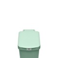 Cos de gunoi cu pedala, Brabantia, StepUp, 16 L, 29.6x22.3x41.1 cm, polipropilena, verde jad